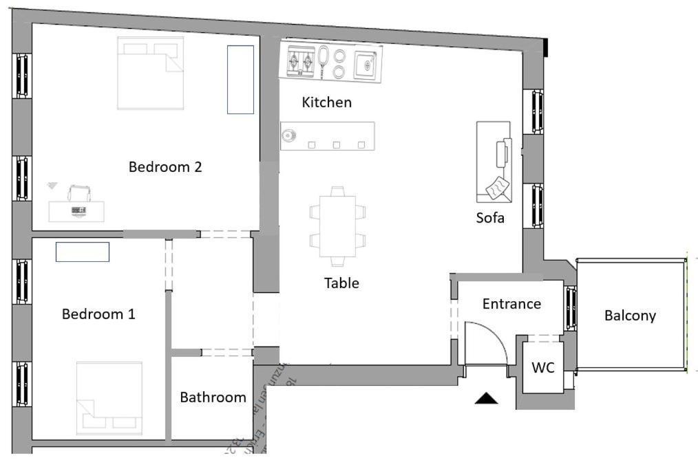 Helle 4 Zimmer Familien-Wohnung Mit Balkon! Schloss Schonbrunn In Gehdistanz Vienna Luaran gambar